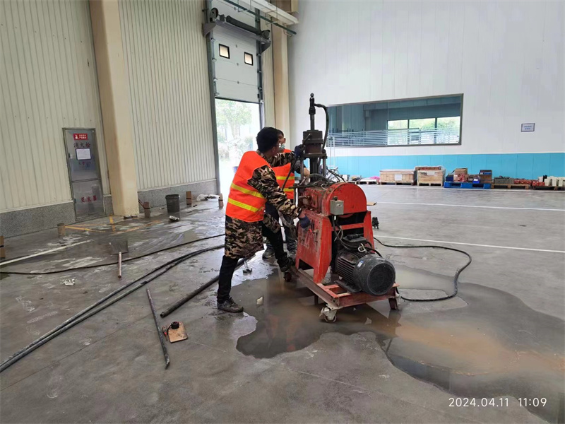 定襄厂房地面下沉塌陷注浆加固施工